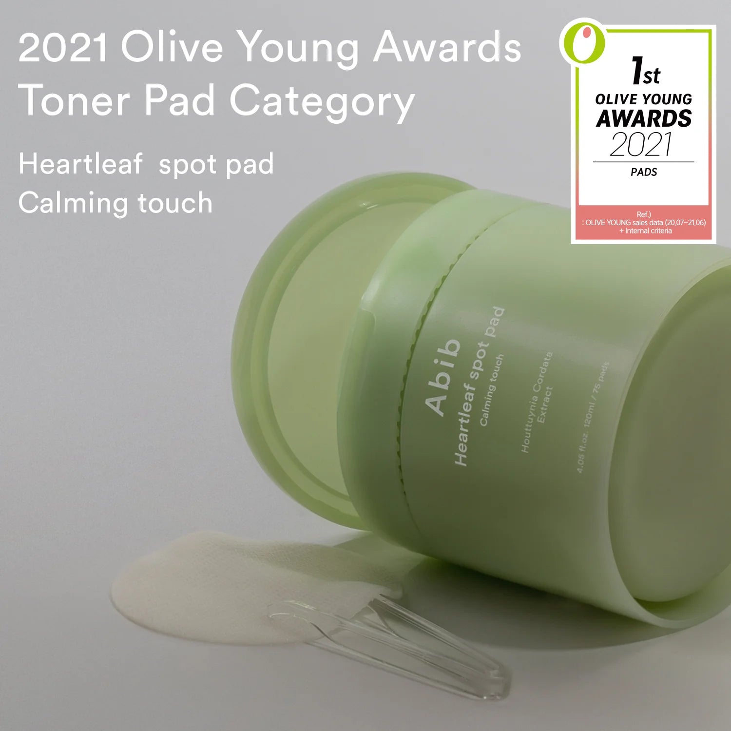 Abib Heartleaf Spot Pad Calming Touch Toner Pad